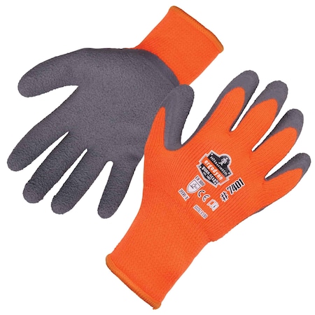 Ergodyne Orange Coated Lightweight Winter Work Gloves, XL, PR 7401